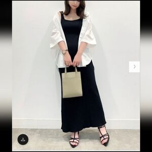 GU rib knit maxi dress